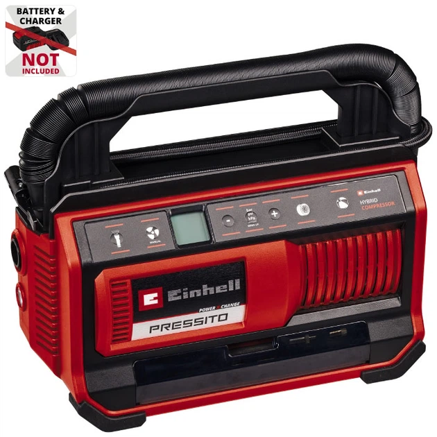 Компрессор гібридний повітряний Einhell X-Change PRESSITO 18/25 Hybrid (4020430) - зображення 2