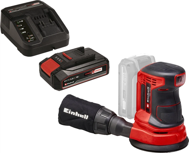 Шліфмашина акумуляторна ексцентрикова Einhell X-Change TE-RS 18 Li Kit 2.5 Ah (4462010K) - Фото 1 Шліфмашина акумуляторна ексцентрикова Einhell X-Change TE-RS 18 Li Kit 2.5 Ah (4462010K) - изображение 1