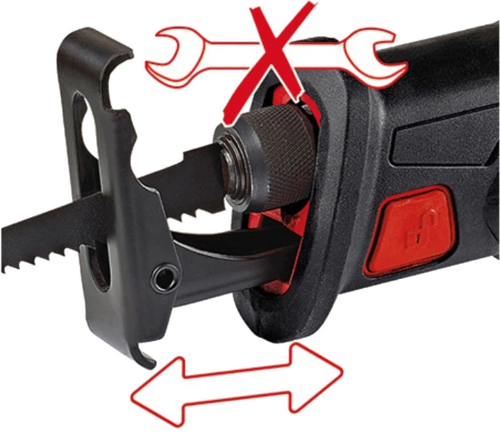 Шабельна ножівка аккумуляторна Einhell X-Change TE-AP 18/22 Li Kit 2.5 Aг (4326300K) - Фото 2 Шабельна ножівка аккумуляторна Einhell X-Change TE-AP 18/22 Li Kit 2.5 Aг (4326300K) - зображення 2