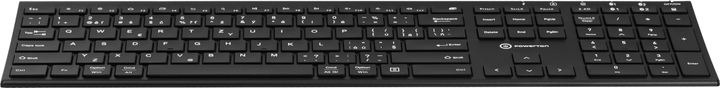 Klawiatura bezprzewodowa Powerton UltraSlim Multi-Device Bluetooth Black (WPKBUS-B CZSK) - obraz 2