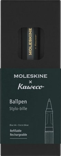 Кулькова ручка Moleskine x Kaweco Синя 1 мм Зелений корпус (8056598854862) - зображення 4