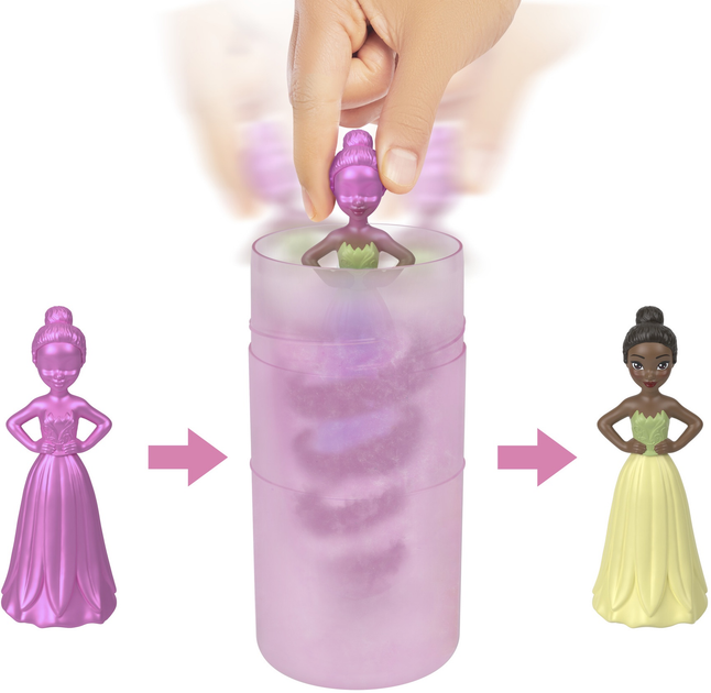 Zestaw niespodzianka Disney Princess Royal Color Reveal z mini lalką księżniczką (HMK83) (194735130016) - obraz 6