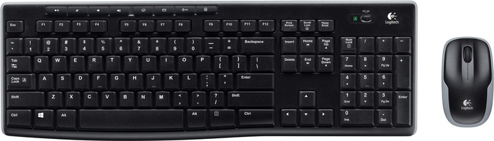 Zestaw bezprzewodowy Logitech MK270 Wireless Black (920-004527) - obraz 1