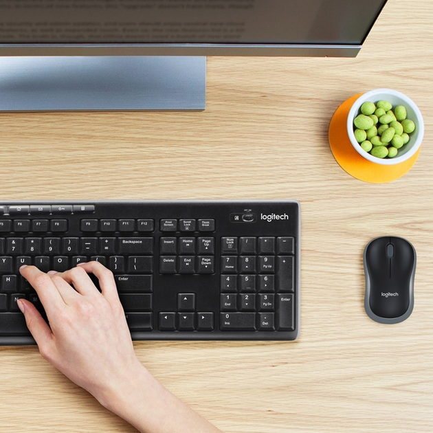 Zestaw bezprzewodowy Logitech MK270 Wireless Black (920-004527) - obraz 6