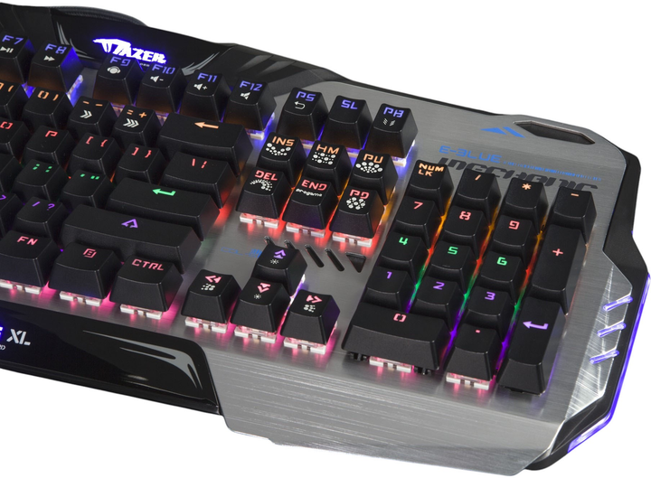 Клавіатура дротова E-blue Mazer Mechanical 729 Blue Switches USB Silver (EKM729BTCZ-IU) - зображення 6