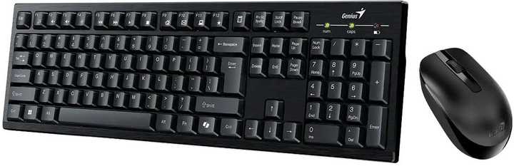 Zestaw bezprzewodowy Genius KM-8101 2.4 GHz Copilot Black (31340014403) - obraz 2