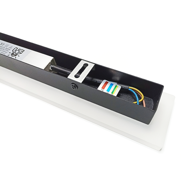 Светильник бра SOLEIN 23W LED 90см Esllse черный 900x80x44мм IP65 настенный 23Вт 1500Lm 3000К теплый свет - изображение 5