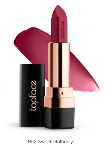 012 Помада для губ Topface Instyle Creamy Lipstick (Sweet Mulberry) - PT156 - Фото 1 012 Помада для губ Topface Instyle Creamy Lipstick (Sweet Mulberry) - PT156 - изображение 1