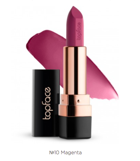 010 Помада для губ Topface Instyle Matte Lipstick (Magenta) - PT155 - Фото 1 010 Помада для губ Topface Instyle Matte Lipstick (Magenta) - PT155 - изображение 1