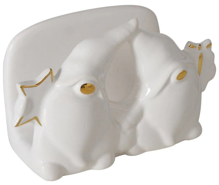 Serwetnik Boltze Home Maddy ceramiczny ze skrzatami (4066076392759) - obraz 1