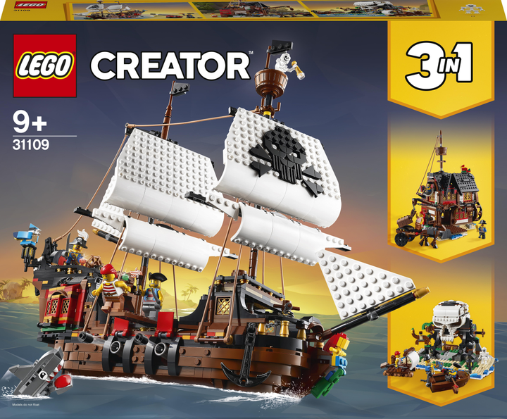 Конструктор LEGO Creator Піратський корабель 1260 деталей (31109) (955555912601315) - Уцінка - зображення 1