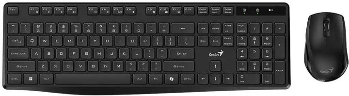 Zestaw bezprzewodowy Genius KM-8206S 2.4 GHz Copilot Black (31340017409) - obraz 3