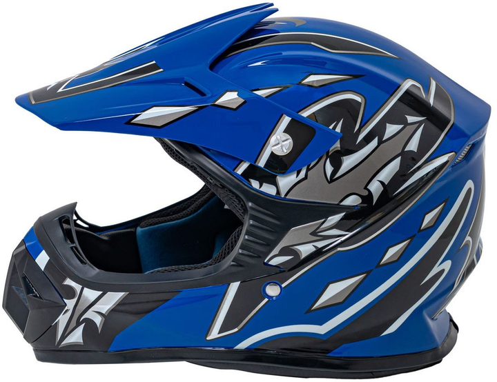 Kask Motocyklowy Enduro Niebieski rozmiar M (5903864984200) - obraz 5