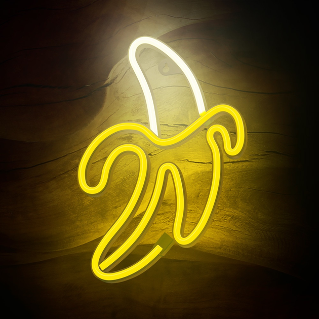 Dekoracyjny neon LED szyld Forever Light BANANA 28.5 x 19.6 cm (RTV100227) - obraz 2