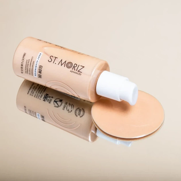 Зволожуюча олія з шимером St.Moriz Advanced Glow Oil Body Illuminator, 100 мл - зображення 2