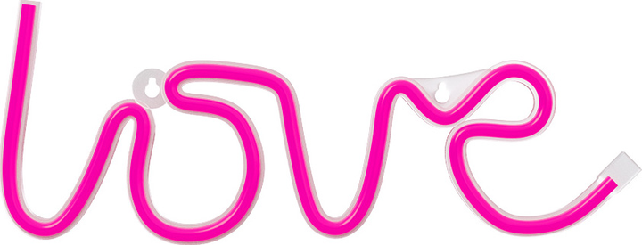 Dekoracyjny neon LED szyld Forever Light LOVE 35 x 13 cm (RTV100208) - obraz 1