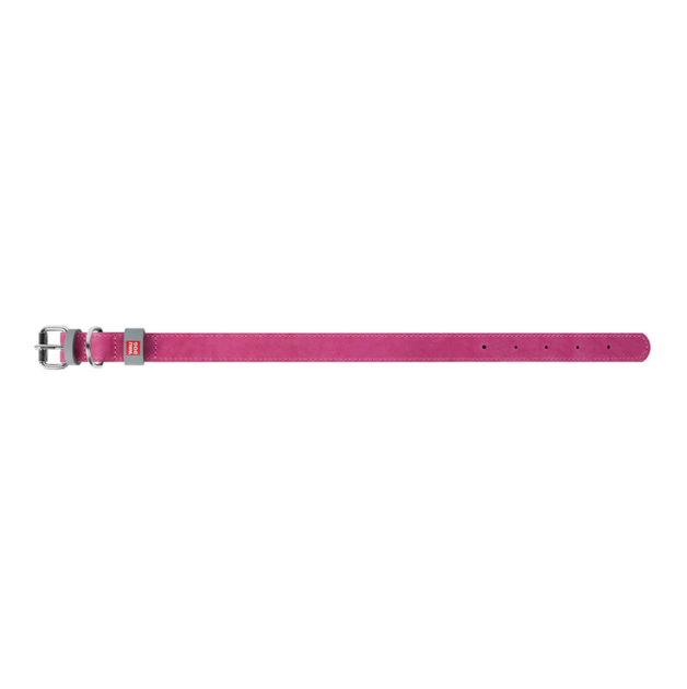 Ошейник для собак кожаный Collar WAUDOG Classic Ш 15 мм Дл 27-36 см Розовый - изображение 2