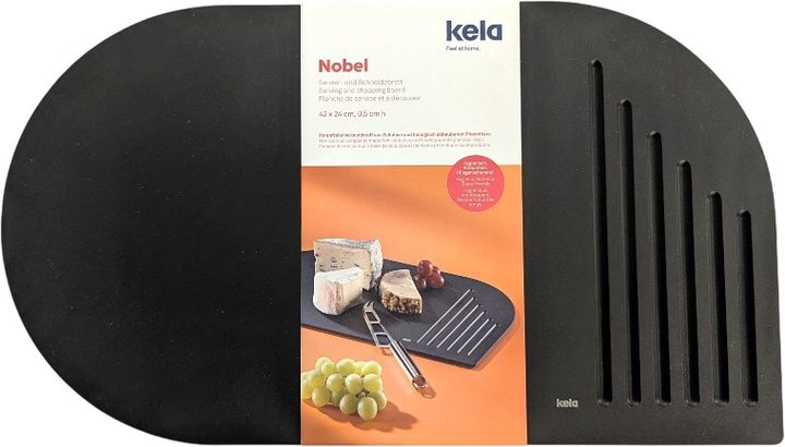 Обробна дошка Kela Nobel чорна 35x23 см см (4025457128684) - зображення 2