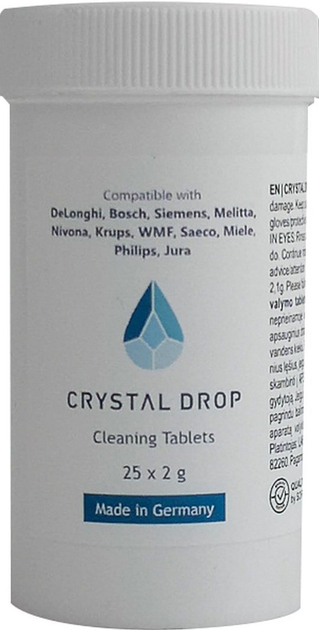 Tabletki do czyszczenia ekspresów do kawy Crystal Drop 2402 25 szt. - obraz 1