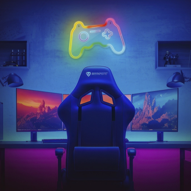 Декоративна неонова LED вивіска Forever Light GAMEPAD FLRNE04 41 x 27.5 см (RTV200004) - зображення 4