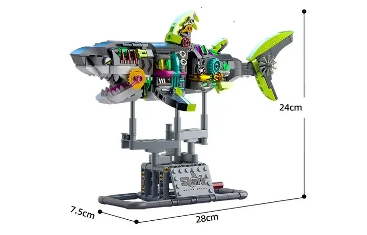 Конструктор акула мегалодон Shark Technic Monster на 747 деталей (554) - изображение 5