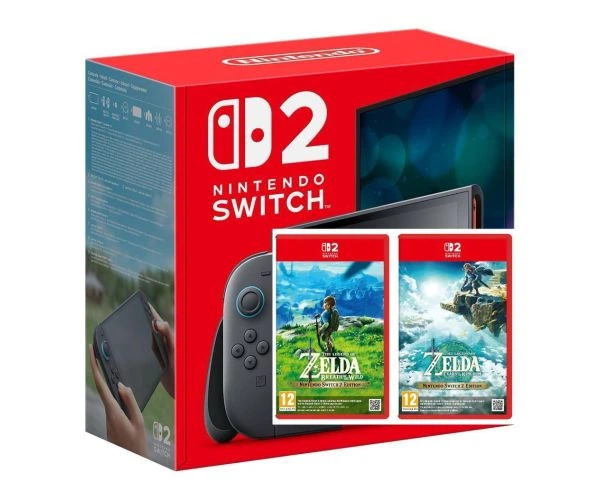 Nintendo Switch Kanokari Игровая консоль Nintendo Switch 2 Black + Игра The Legend of Zelda