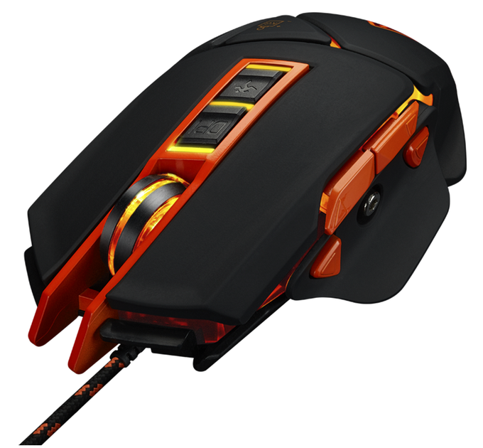 Миша Canyon GM-6 'Hazard', Black, USB, оптична, 800 - 6400 dpi, LED-підсвічування, 9 програмованих кнопок, вбудований модуль пам'яті, 4 знімних додаткових вантажу по 5 г, покриття 'Twin Surface', 1.7 м (CND-SGM6N) - Фото 3 Миша Canyon GM-6 'Hazard', Black, USB, оптична, 800 - 6400 dpi, LED-підсвічування, 9 програмованих кнопок, вбудований модуль пам'яті, 4 знімних додаткових вантажу по 5 г, покриття 'Twin Surface', 1.7 м (CND-SGM6N) - изображение 3