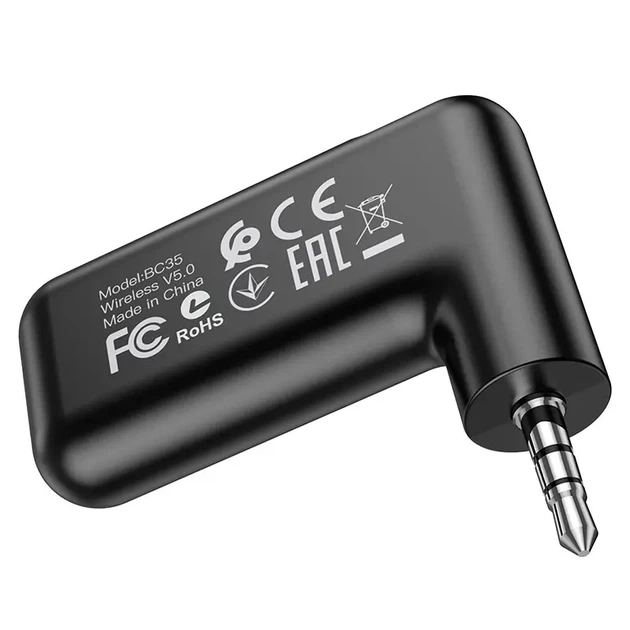 Bluetooth аудіо ресівер BOROFONE BC35 Type-C AUX BT чорний - изображение 6
