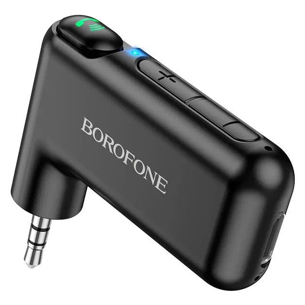 Bluetooth аудіо ресівер BOROFONE BC35 Type-C AUX BT чорний - изображение 7