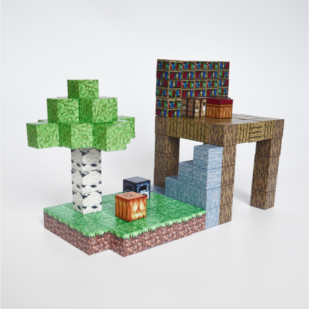 Магнитный конструктор Minecraft Майнкрафт Дом в джунглях 128 блоков 6 случайных фигурок - Фото 7 Магнитный конструктор Minecraft Майнкрафт Дом в джунглях 128 блоков 6 случайных фигурок - изображение 7
