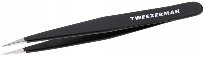 Pęseta do brwi Tweezerman Point Tweezer Zaostrzona Czarna (0038097124125) - obraz 2
