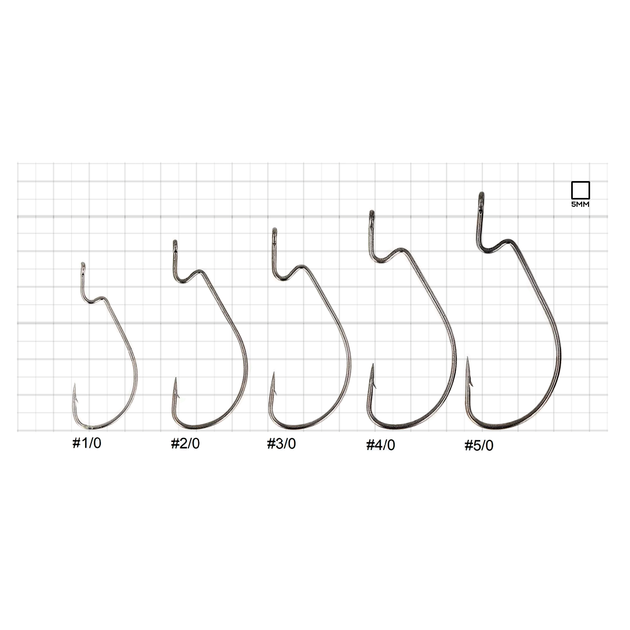 Крючок ZEOX Worm 302BN №2/0(5шт) - Фото 3 Крючок ZEOX Worm 302BN №2/0(5шт) - изображение 3