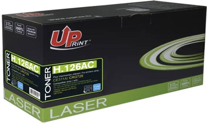 Тонер-картридж UPrint для HP CE311A Cyan (H.126ACE) - зображення 1