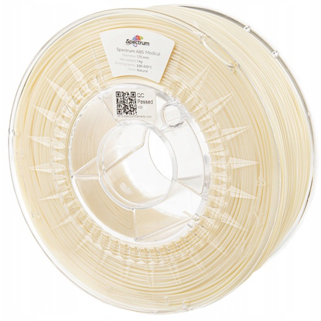 Filament do drukarek 3D Filament Spectrum ABS Medical 1.75mm 1000 g Beige (5903175650924) - obraz 1