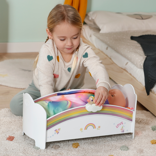 Łóżeczko dla lalki Baby Born Tęczowe łóżko 835999 (4001167835999) - obraz 8