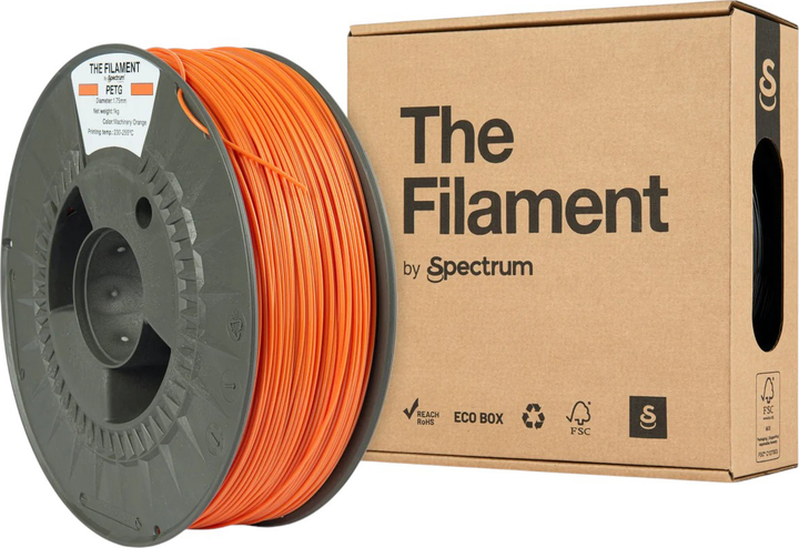 Filament do drukarek 3D Spectrum PETG 1.75 mm 1 kg Orange (TF-24024) - obraz 1