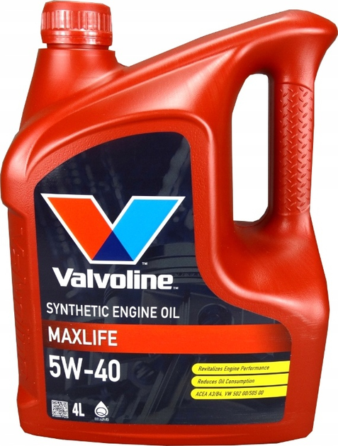 Olej silnikowy Valvoline Max Life 5W40 4 l (8710941180472) - obraz 1