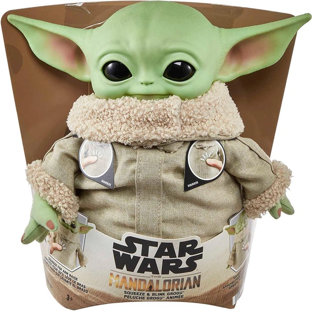 Интерактивный плюшевый Малыш Йода Мандалорец Звездные войны Star Wars the Mandalorian Grogu Plush (HJM25) - изображение 2
