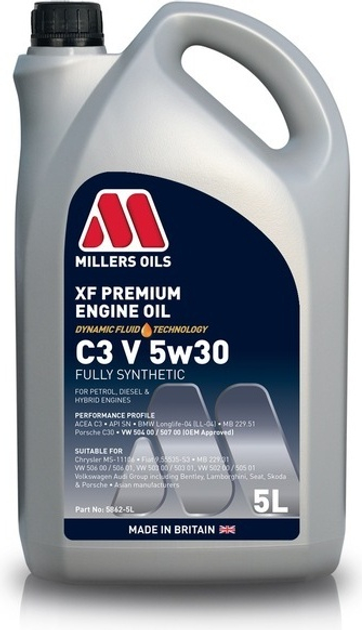 Olej silnikowy Millers Oils XF Premium 5W30 5 l (5024081586258) - obraz 1