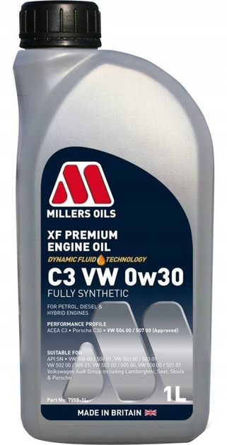Olej silnikowy Millers Oils XF Premium 0W30 1 l (5024081799818) - obraz 1