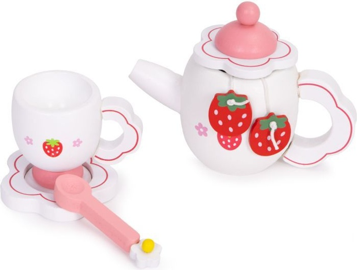 Дерев'яний ігровий набір EcoToys до чаювання 14 предметів HM260872 (5905817007233) - зображення 4