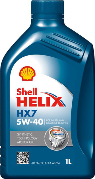 Olej silnikowy Shell Helix HX7 5W40 1 l (5011987068797) - obraz 1