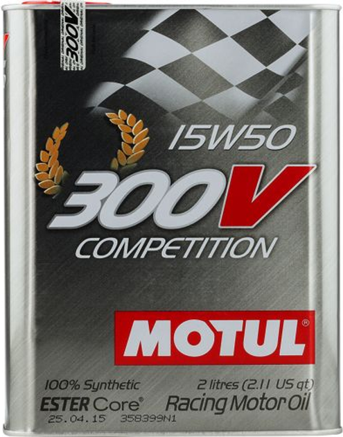 Olej silnikowy Motul 300V Competition 15W50 2 l (3374650239927) - obraz 1