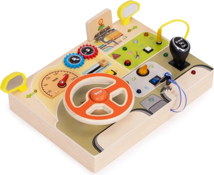Дерев'яний бізіборд EcoToys Кермо HM328236 (5905817007318) - зображення 2