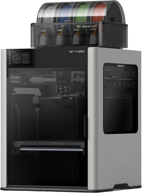 3D-принтер Bambu Lab H2D AMS Combo (PF003-D+SA007) – фото, отзывы,  характеристики в интернет-магазине ROZETKA от продавца: OTDmax | Купить в  Украине: Киеве, Харькове, Днепре, Одессе, Запорожье, Львове