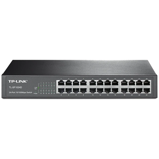 Коммутатор TP-LINK TL-SF1024D неуправляемый 24 порта - Фото 1 Коммутатор TP-LINK TL-SF1024D неуправляемый 24 порта - изображение 1