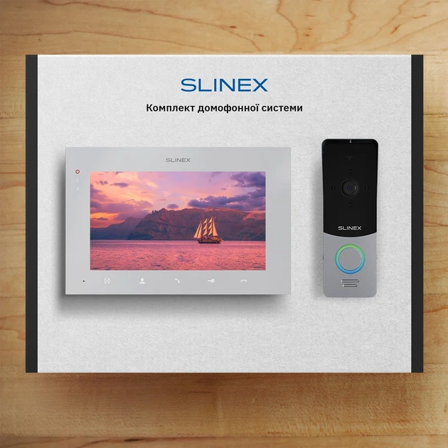 Комплект видеодомофона Slinex ML-20HD(Black) + SQ-07MTHD(White) - Фото 4 Комплект видеодомофона Slinex ML-20HD(Black) + SQ-07MTHD(White) - изображение 4