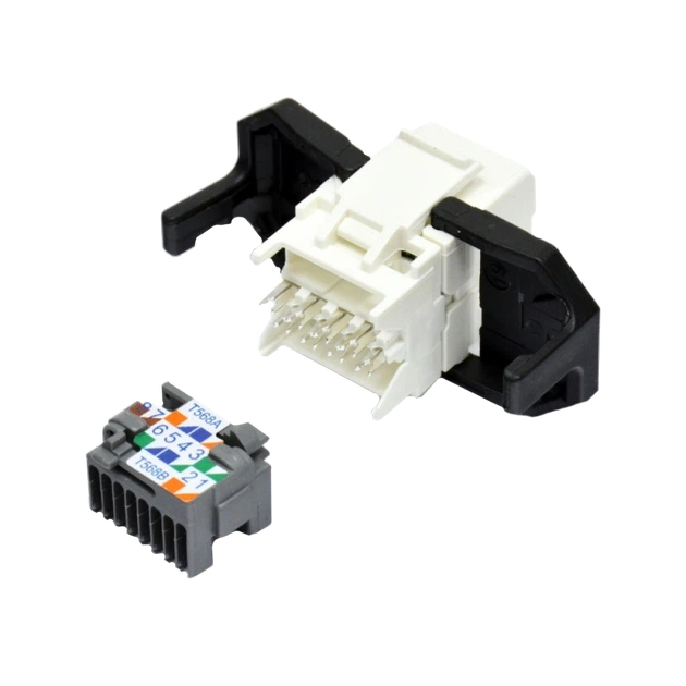 Модуль Keystone Corning UTP RJ45 cat.5e белый FQ100020723 - изображение 2