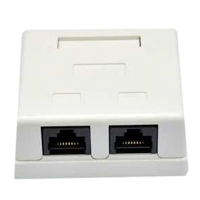 Розетка наружная EPNew 2xUTP, кат. 6, RJ45 - Фото 1 Розетка наружная EPNew 2xUTP, кат. 6, RJ45 - изображение 1