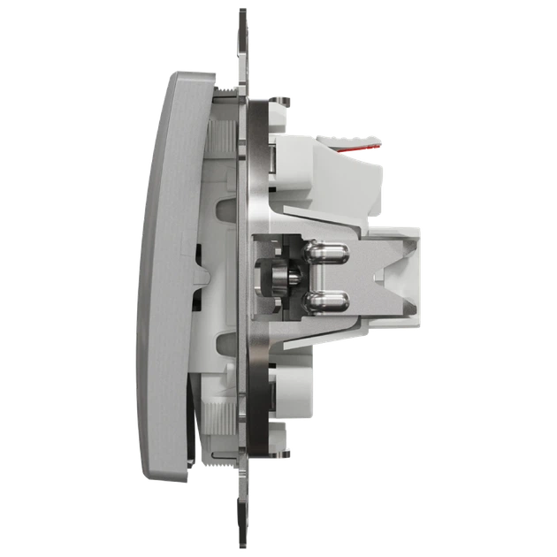 Выключатель Schneider Electric SDD113101 Sedna Design & Elements 1-клавишный алюминий - изображение 3